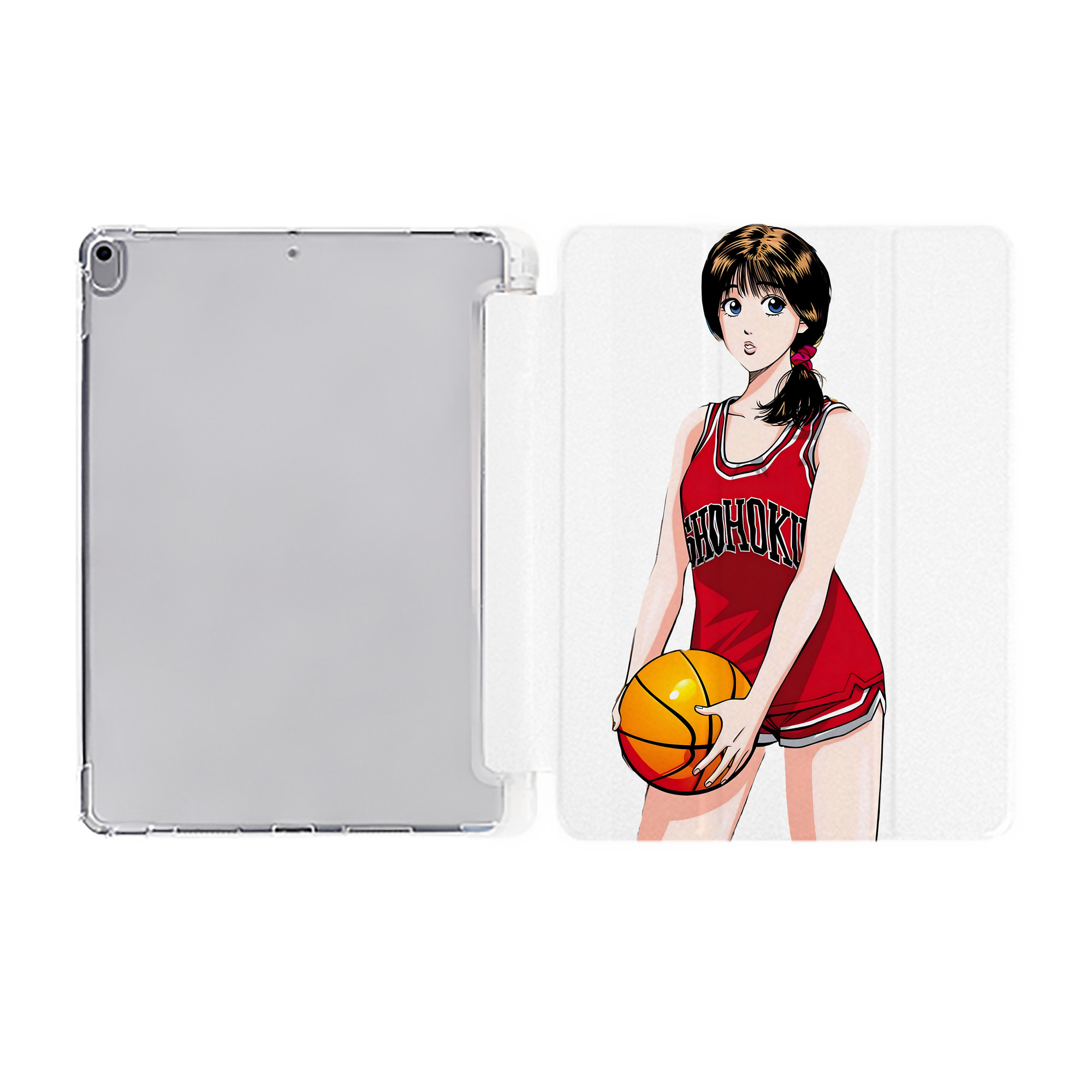 （画像用） SLAM DUNK／スラムダンク IPad ケース ペン収納付き 三つ折りスタンド PUレザー×シリコン 対応機種9.5/10.5/10.9インチ